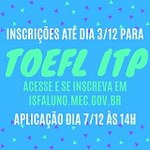 Aplicação do TOEFL ITP - Dezembro/2018