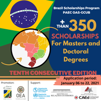 DÉCIMA EDIÇÃO DO PROGRAMA BOLSAS BRASIL PAEC OEA-GCUB
