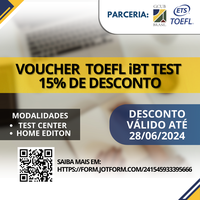 Descontos de junho para o exame TOEFL iBT