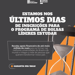 Programa de Bolsas Líderes Estudar abre inscrições para jovens líderes brasileiros