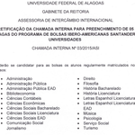 Retificação da chamada para o programa de bolsas Ibero-Americanas Santander