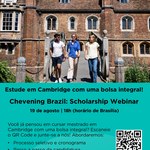 Universidade de Cambridge promove Webinar sobre bolsas de mestrado integrais